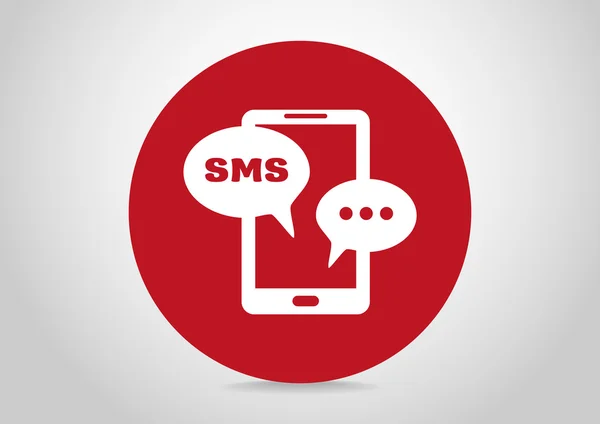 携帯電話の sms — ストックベクタ