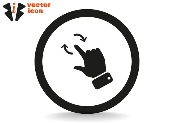 Hand slide gesture — Stock Vector