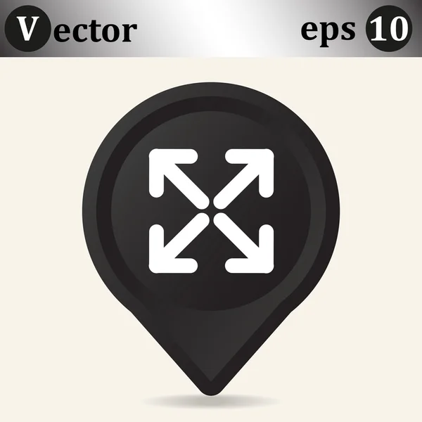 Flechas icono web — Vector de stock