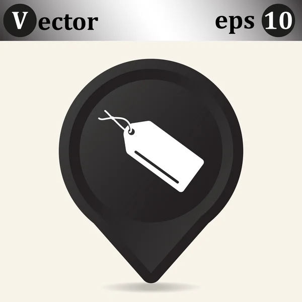 Popisek webu ikona — Stockový vektor