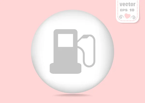 Gris icono web gas — Vector de stock