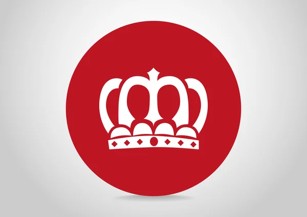 Corona signo VIP icono web — Vector de stock