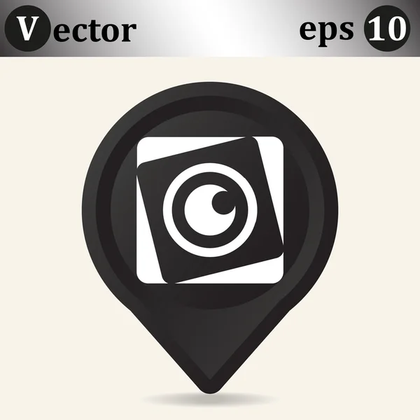 Ikona webové objektiv — Stockový vektor