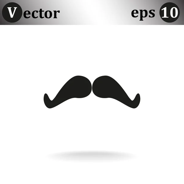 Ícone web bigode retro —  Vetores de Stock