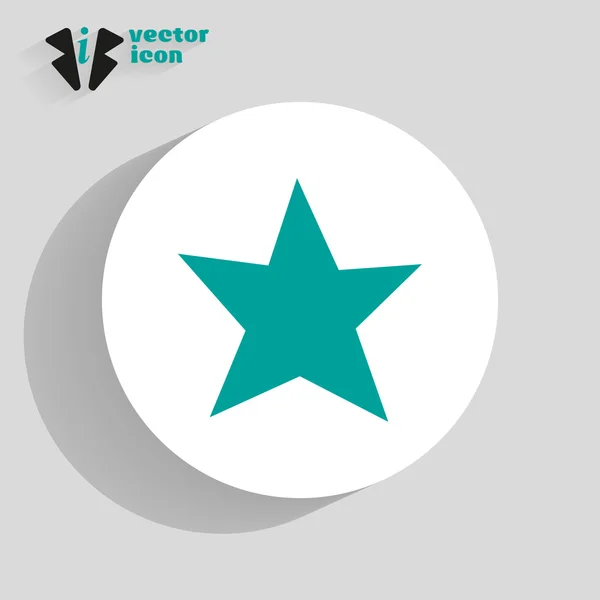 Estrella icono web — Vector de stock