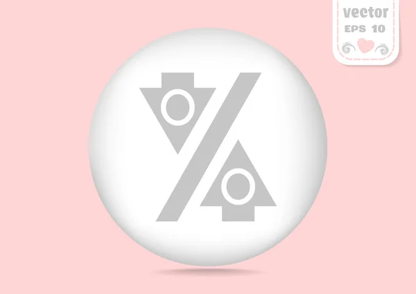 Flechas de icono web gris — Vector de stock