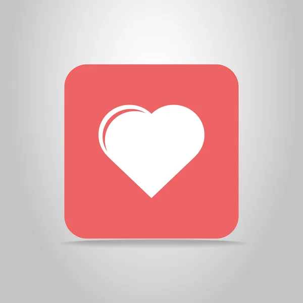 Corazón icono web — Archivo Imágenes Vectoriales