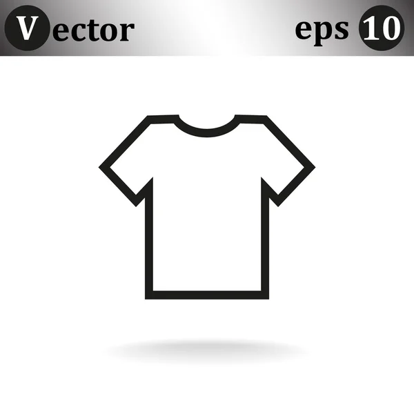 Eenvoudige t-shirt pictogram — Stockvector