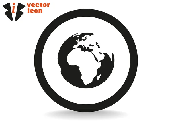 Earth web icon — Stock Vector