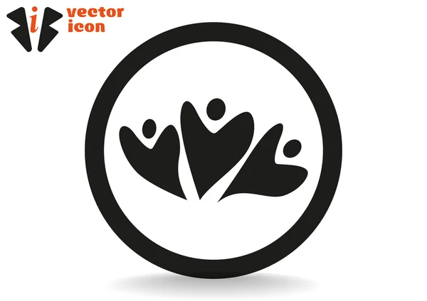 Abstracte mensen pictogram — Stockvector