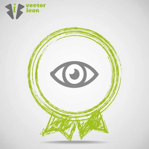 Eye button icon — Stock Vector