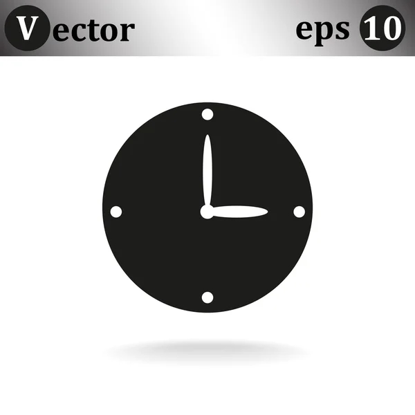 Horloge web pictogram. — Stockvector