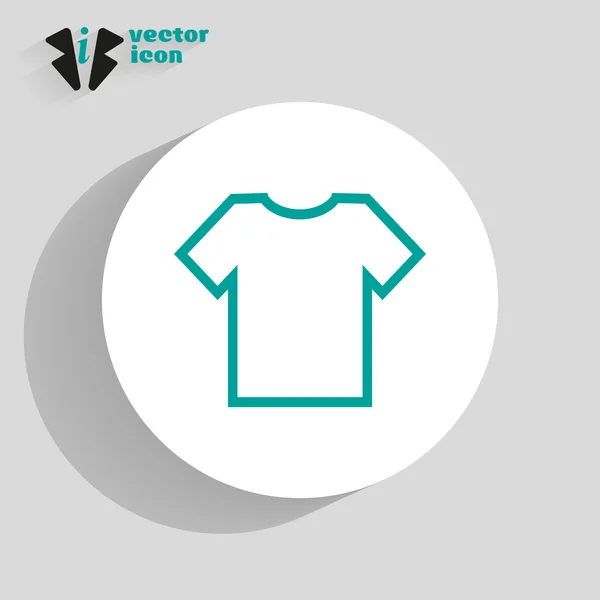 Ícone de camiseta simples — Vetor de Stock