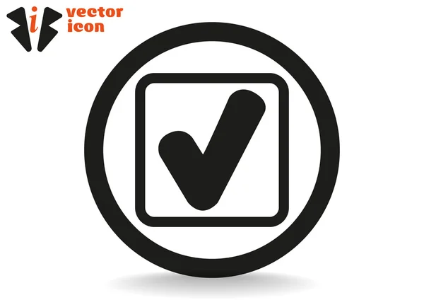 Ícone web verificação — Vetor de Stock