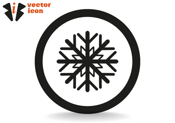 Sneeuwvlok web pictogram — Stockvector