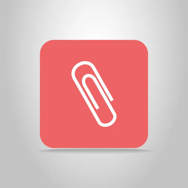 Paperclip web icon — Stock Vector