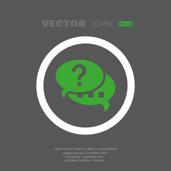 Icono web Messenger — Vector de stock