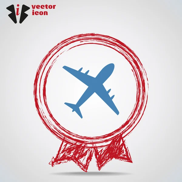 Aircraft Web icon — Stock Vector