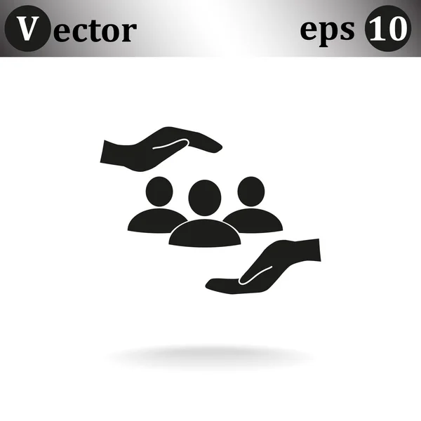 Icono web de protección — Vector de stock