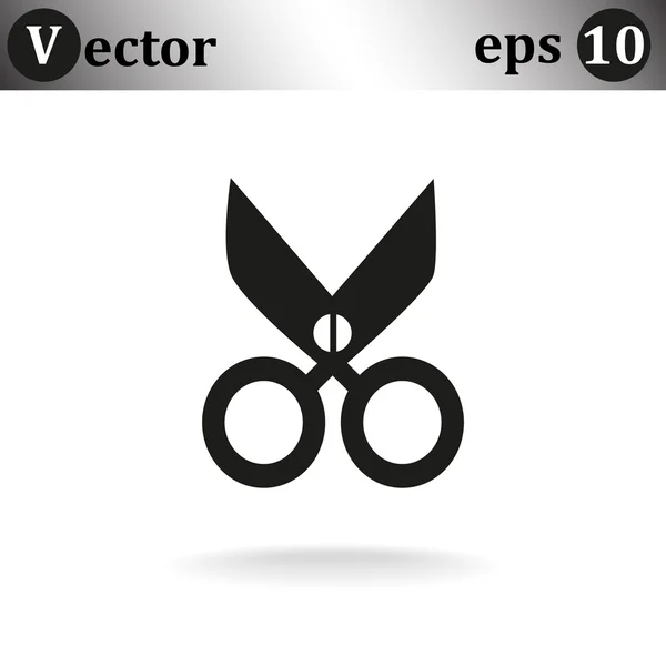 Ikona webové nůžky — Stockový vektor