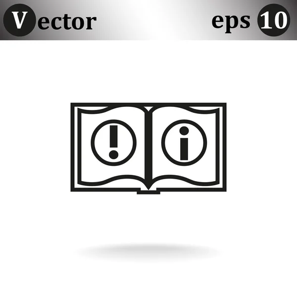 Web boekpictogram — Stockvector