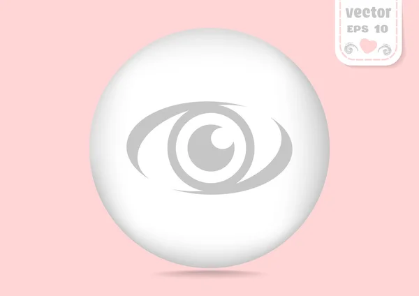 Graues Websymbol Auge — Stockvektor