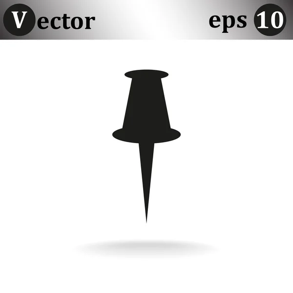 Pin web pictogram — Stockvector