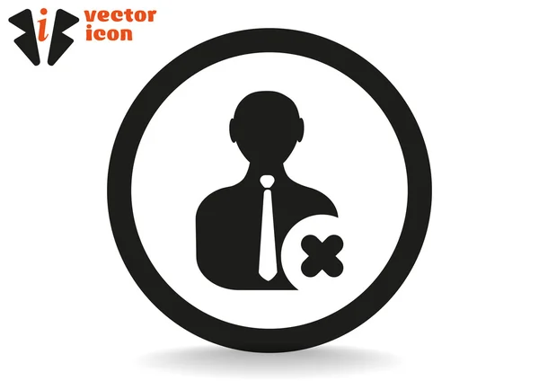 Contact-pictogram verwijderen — Stockvector