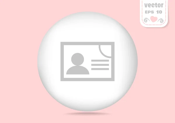 Pasaporte icono web gris — Vector de stock