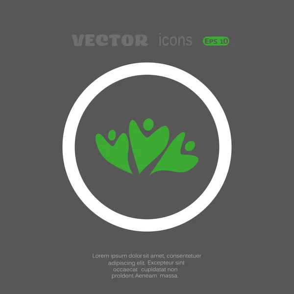Icono sobre fondo gris — Vector de stock