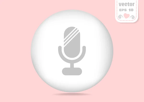 Microphone web icon — Stock Vector