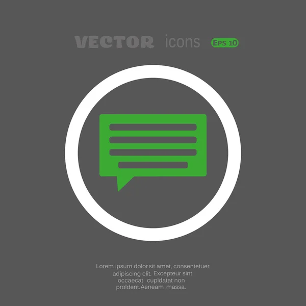 Icono web de voz — Vector de stock