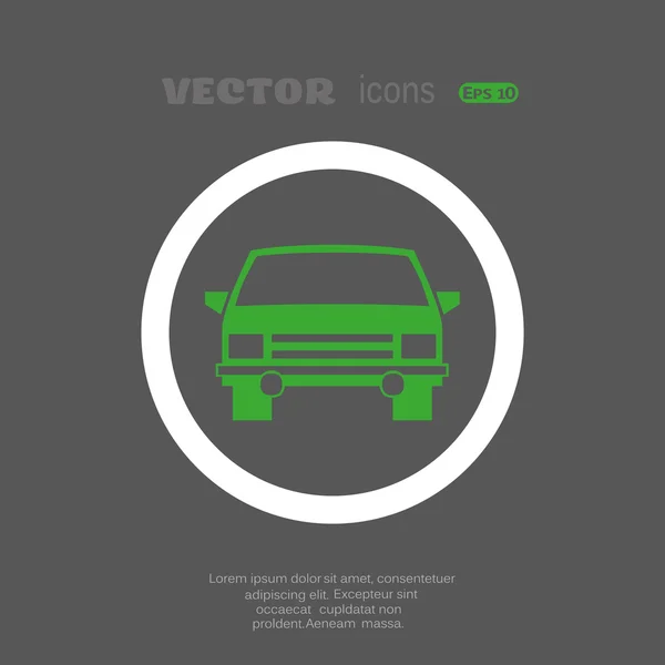 Ícone web do carro — Vetor de Stock