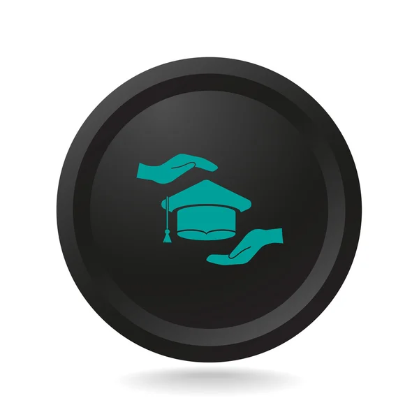 Sombrero de graduación del estudiante — Vector de stock