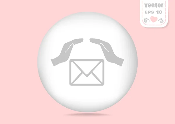 Icono web de correo electrónico — Vector de stock