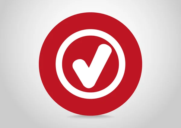 Comprobar icono web — Vector de stock