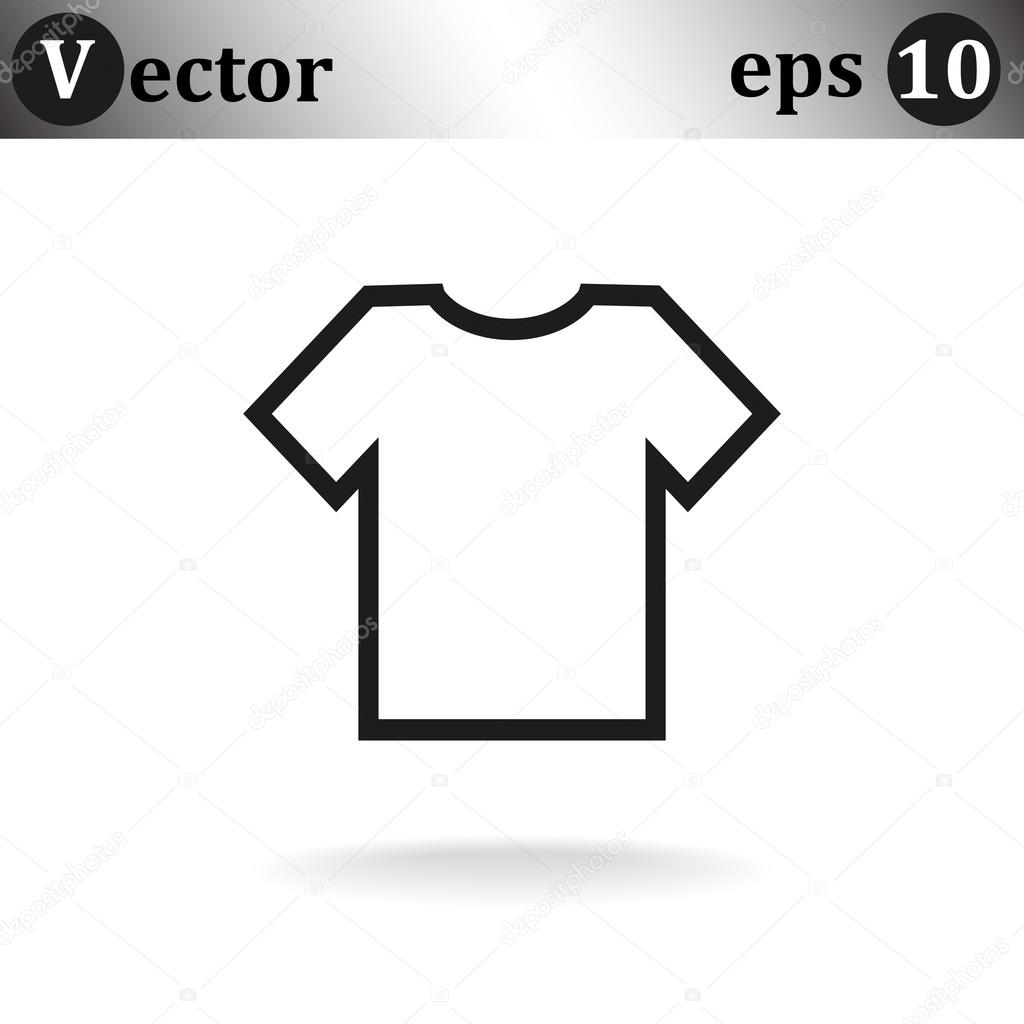 Simple T-shirt icon