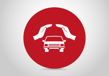 Ellerin simgesinde araba