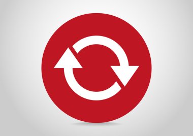 döndürme oklarını bir daire web simgesi