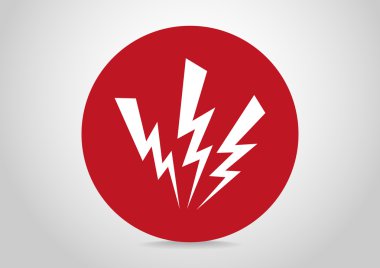 Yüksek gerilim web simgesi