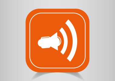 Turuncu düğmesine hoparlöre simgesi