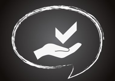 Bir kara tahta üstünde kutsal kişilerin resmi