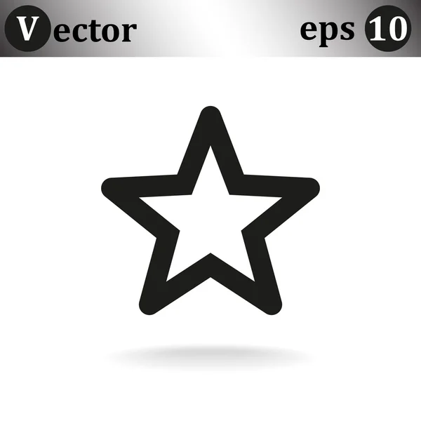 Estrella icono web — Vector de stock