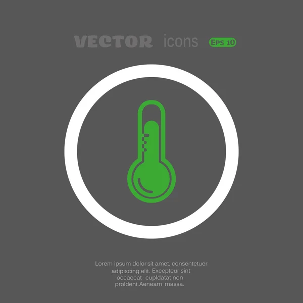 Temperatuur web pictogram — Stockvector