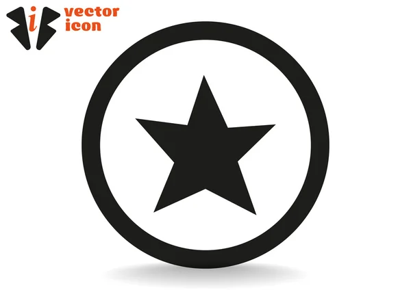 Estrella icono web — Vector de stock