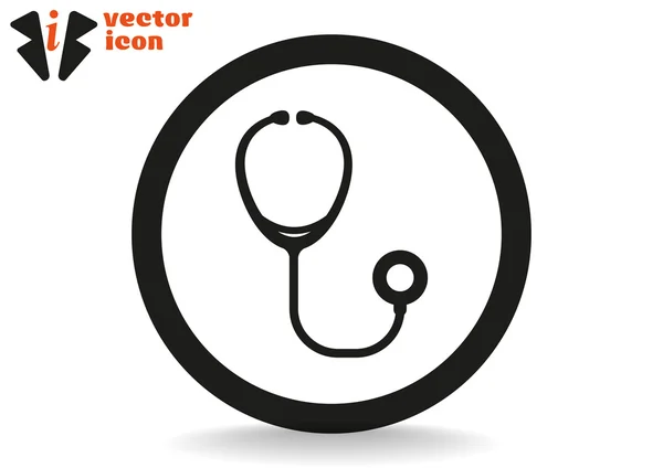 Estetoscopio icono web — Vector de stock