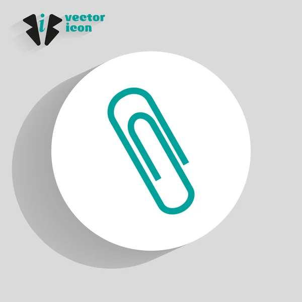 Paperclip web icon — Stock Vector