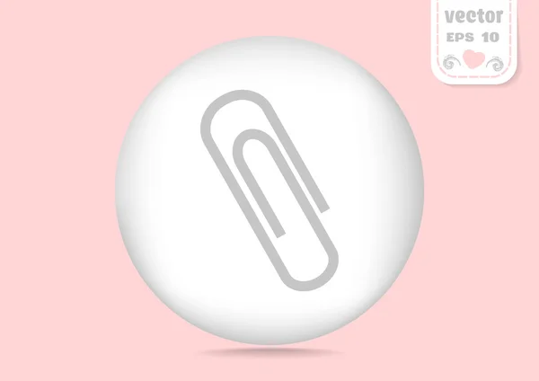 Clip de icono web gris — Vector de stock