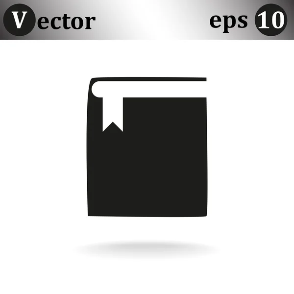 Libro icono web — Vector de stock