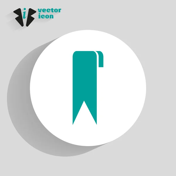 Bandera icono web — Vector de stock